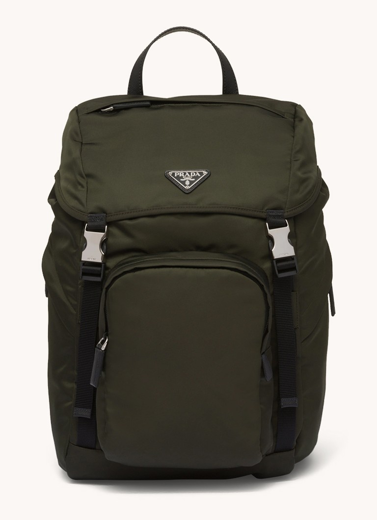 Rucsac Prada Re-Nylon cu detalii din piele de vițel