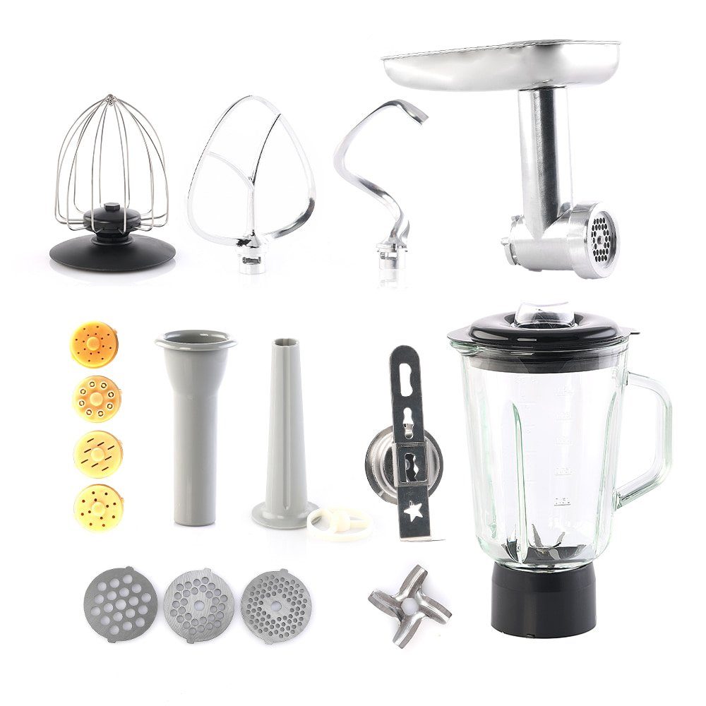 BEM Küchenmaschine Alex, 1800 W, 5 l Schüssel, inkl. umfangreiches Zubehör