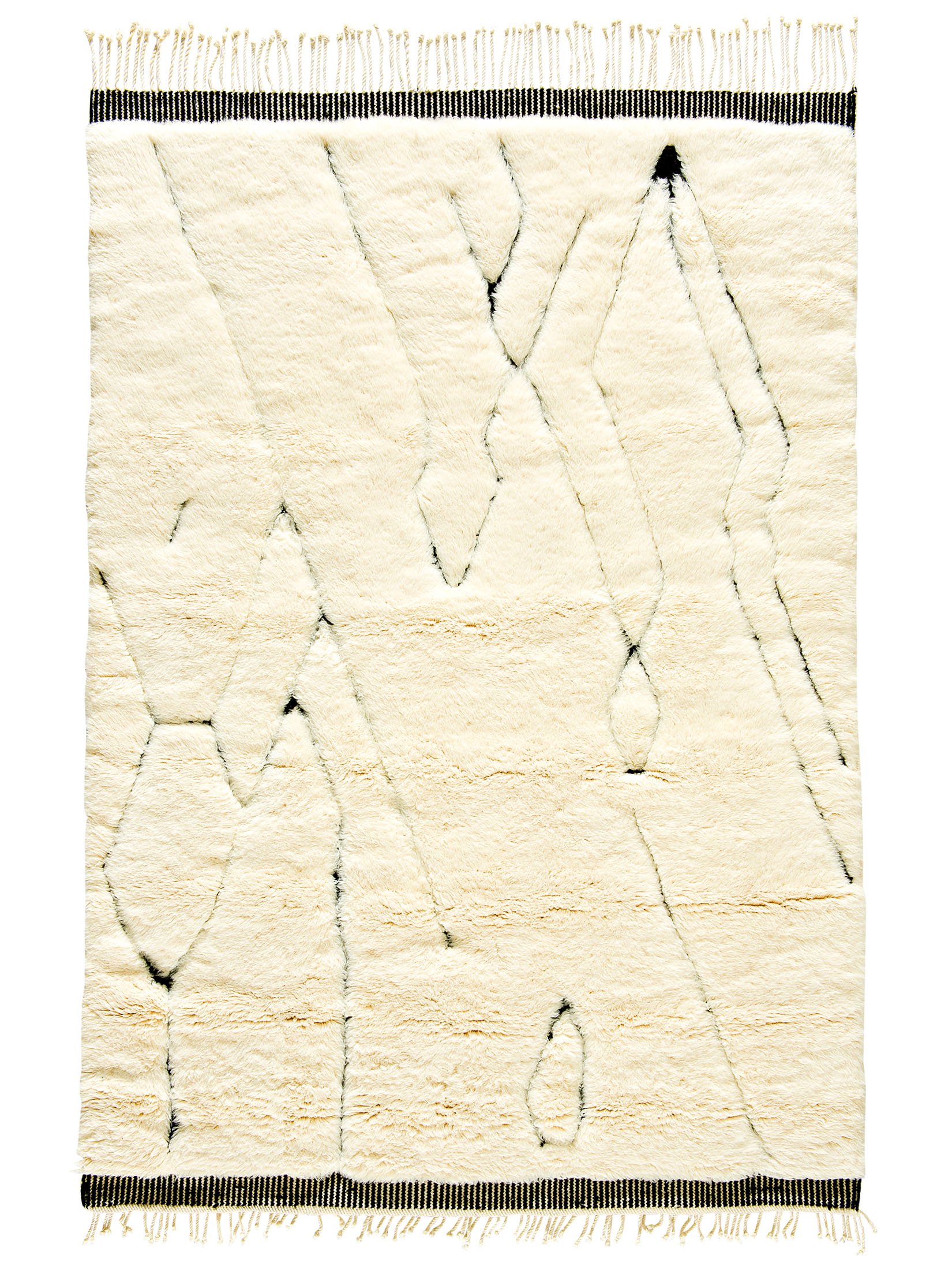 Beni Ourain ca. 181 x 246 cm, Unikat / Einzelstück