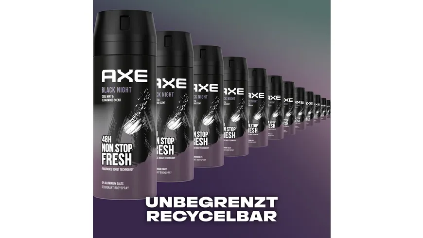 AXE Deospray Black Night ohne Aluminium 150 ml