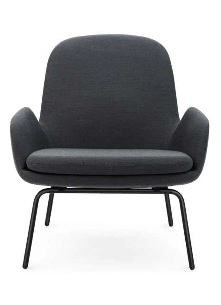 Normann Copenhagen Era Lounge Chair Low lounge chair with black steel base