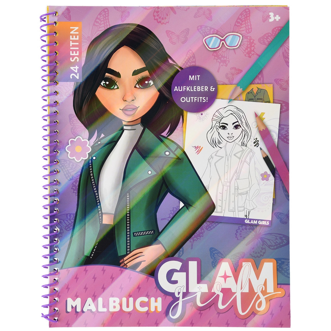 Glam Girls Malbuch mit 24 Seiten