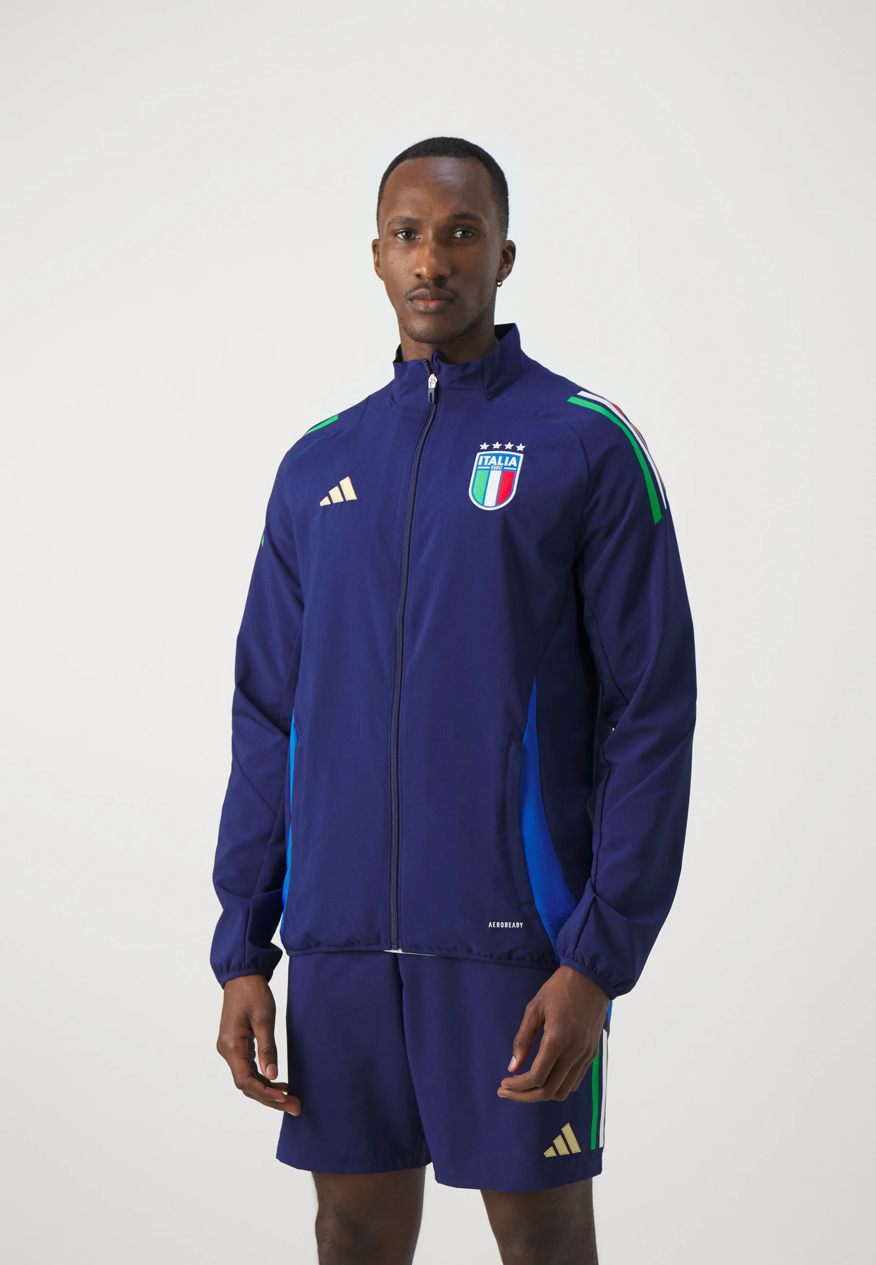 Chaqueta de presentación adidas Performance ITALIA FIGC - Selección Nacional