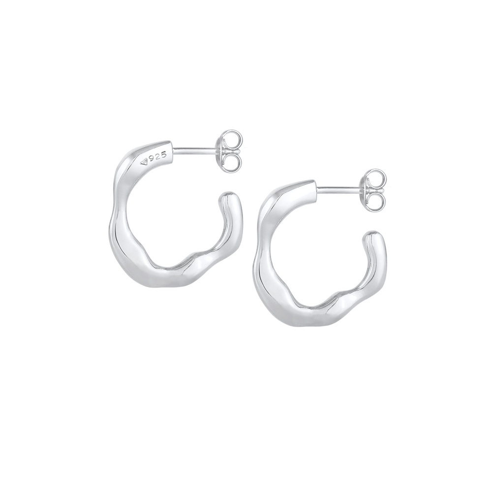 Elli PREMIUM Elli PREMIUM Boucles d'Oreilles Créoles Femme Structure Déclaration Élégante en a Boucles d'oreilles