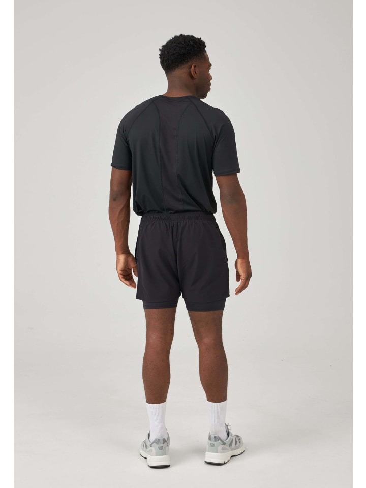 SNOCKS 2 in 1 Tainingshorts Herren 1 Stück in Schwarz günstig kaufen