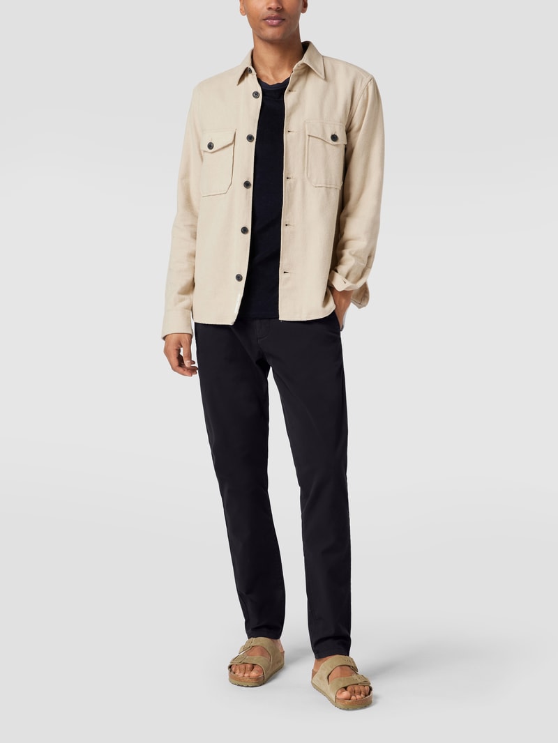 Super Slim Fit Chino mit Handytasche in marineblau
