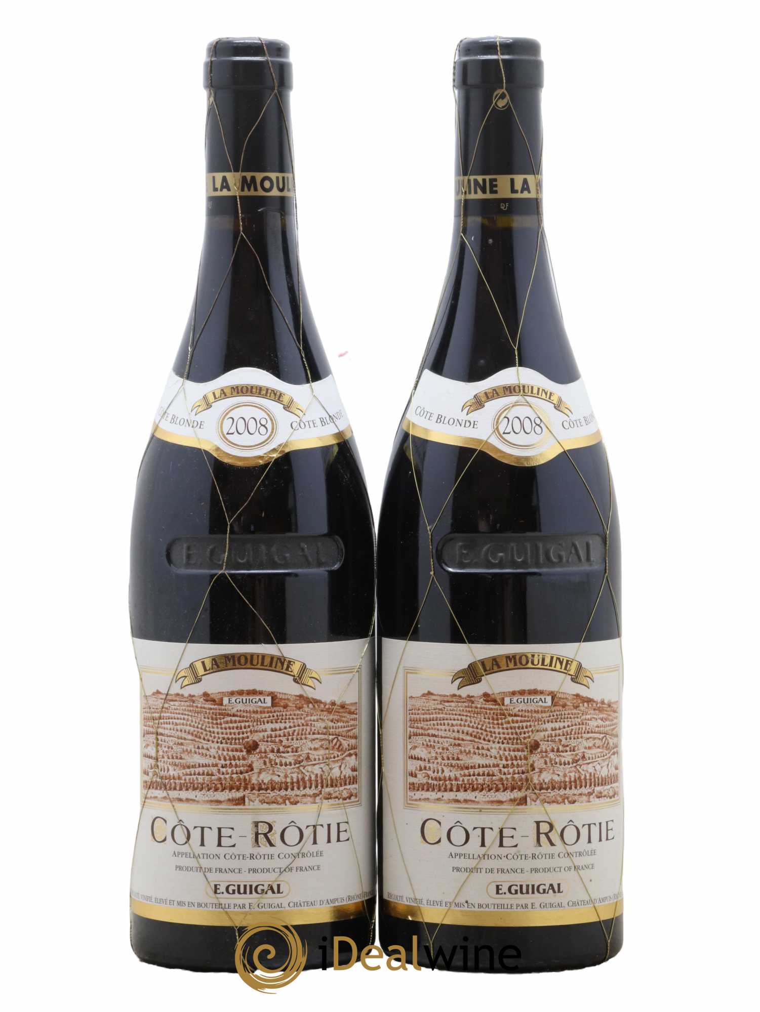 Côte-Rôtie La Mouline Guigal  2008 - Lot de 2 Bouteilles