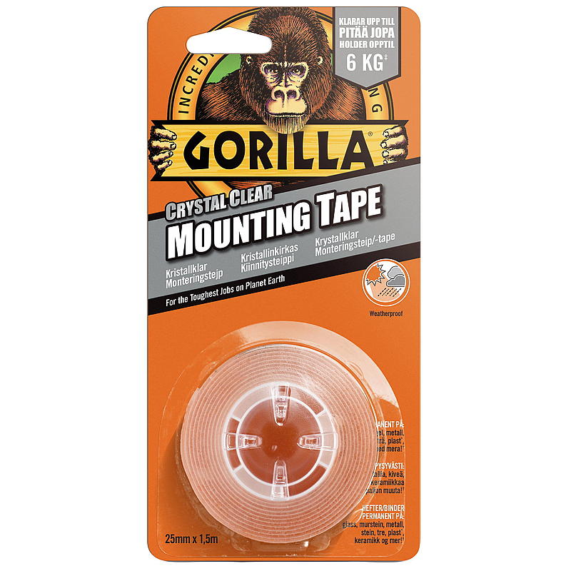 Gorilla Monteringstape 1,5 m, Gorilla