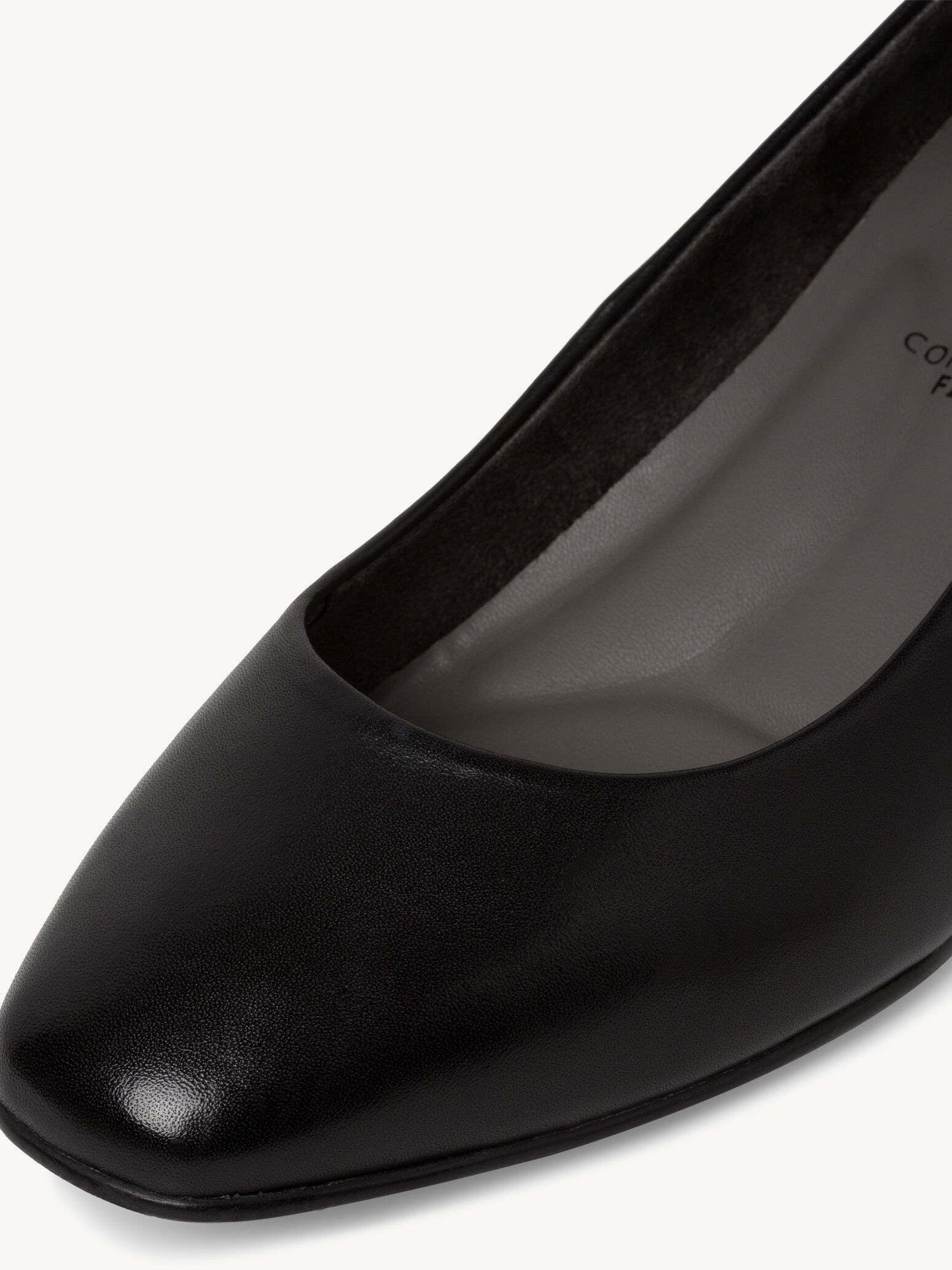 Escarpin en cuir - noir