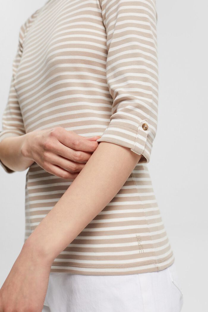 Gestreiftes Longsleeve aus 100% Bio-Baumwolle