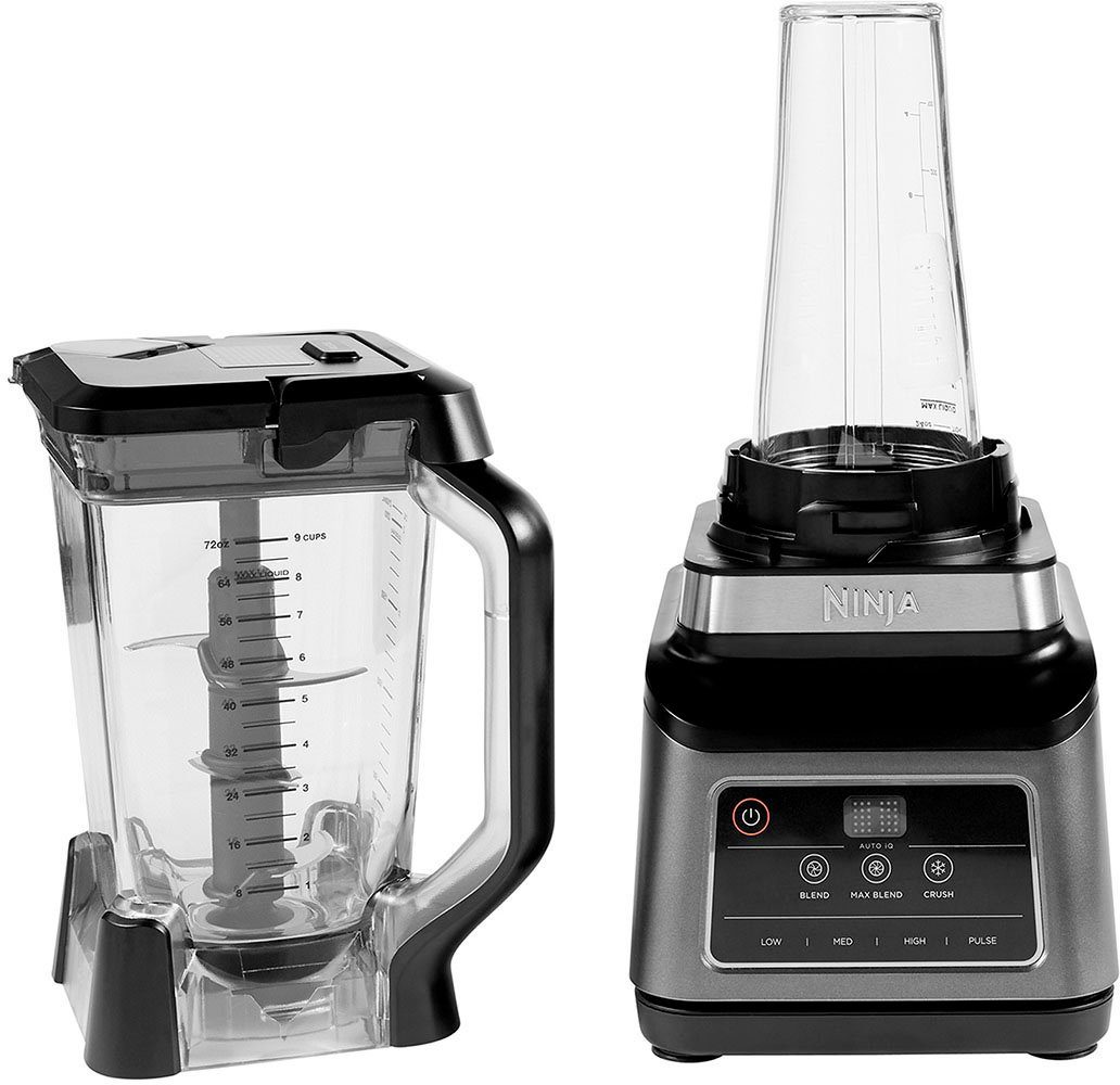 NINJA Standmixer mit Auto-iQ BN750EU, 1200 W, incl. 2,1 L Krug, 0,7 L Becher & 2 Deckel