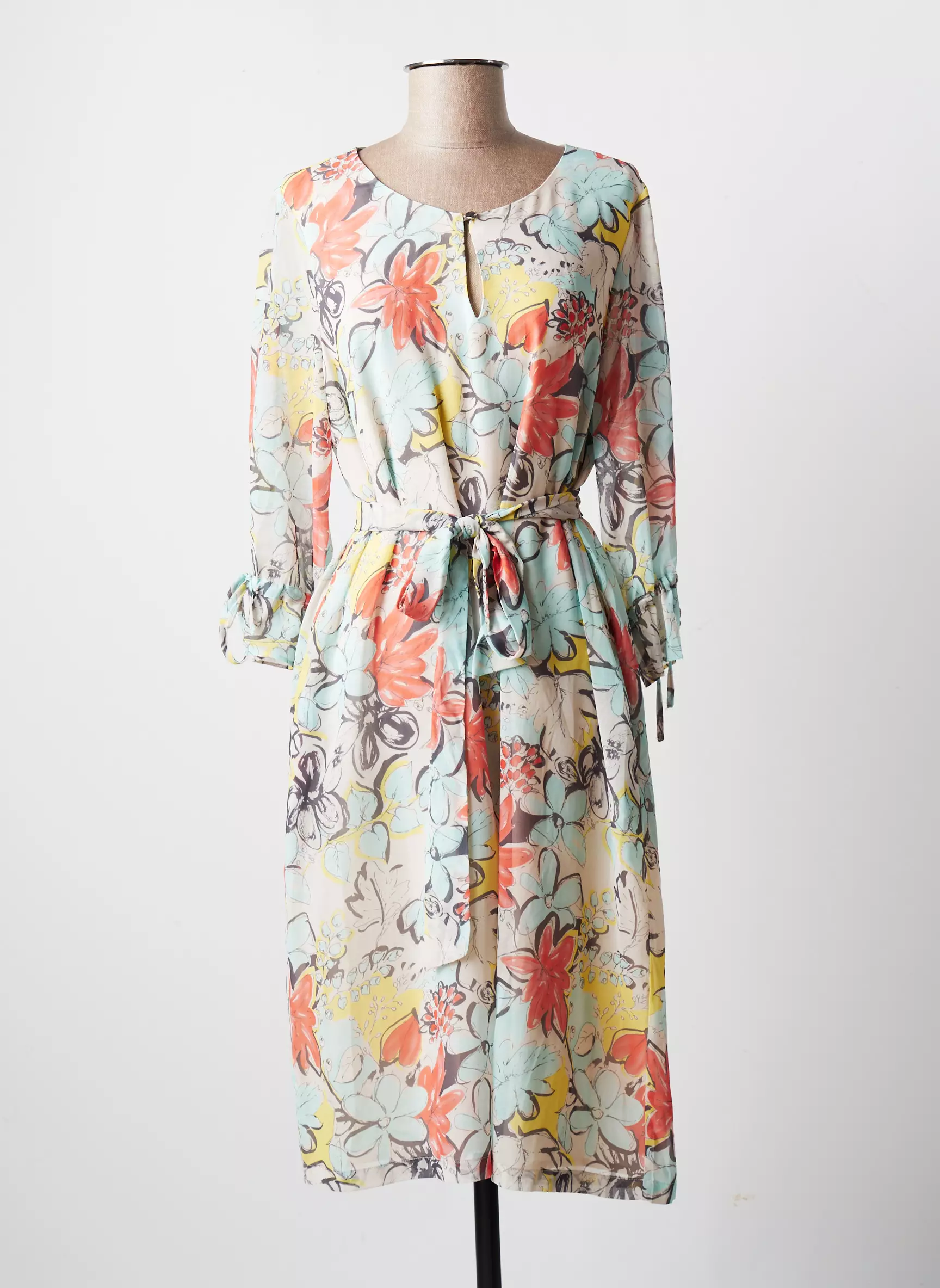 Rever Mile Robes Mi Longues Femme couleur bleu