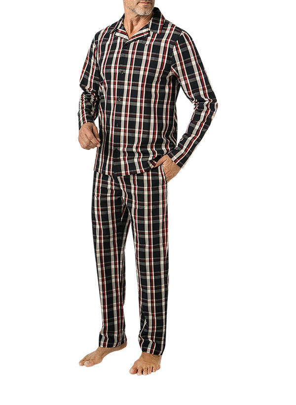 Tommy Hilfiger, Pyjama, Popeline, dunkelblau kariert