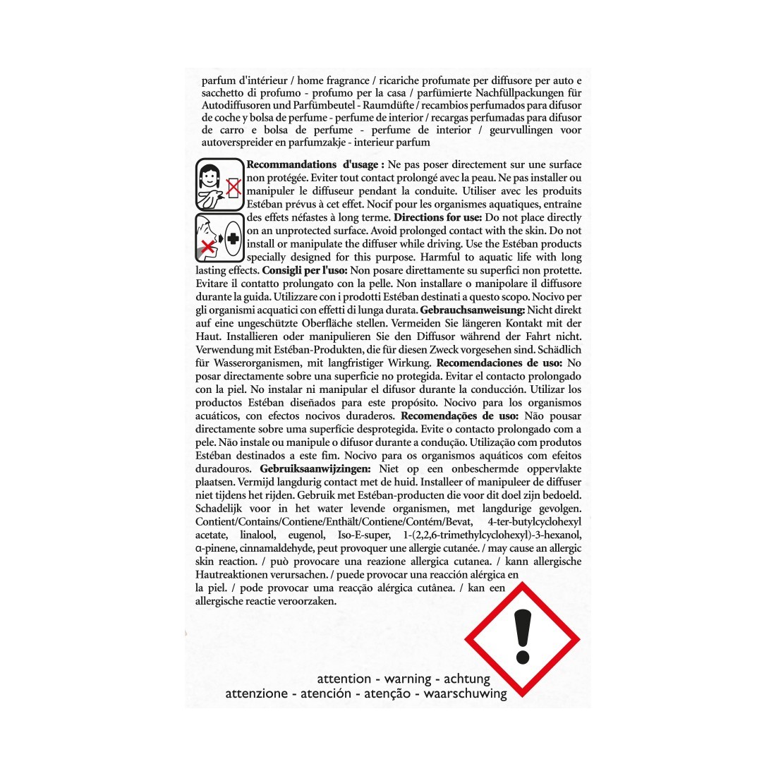 Esteban Bildiffuser Duftrefills