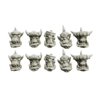 Orcs Armoured Heads