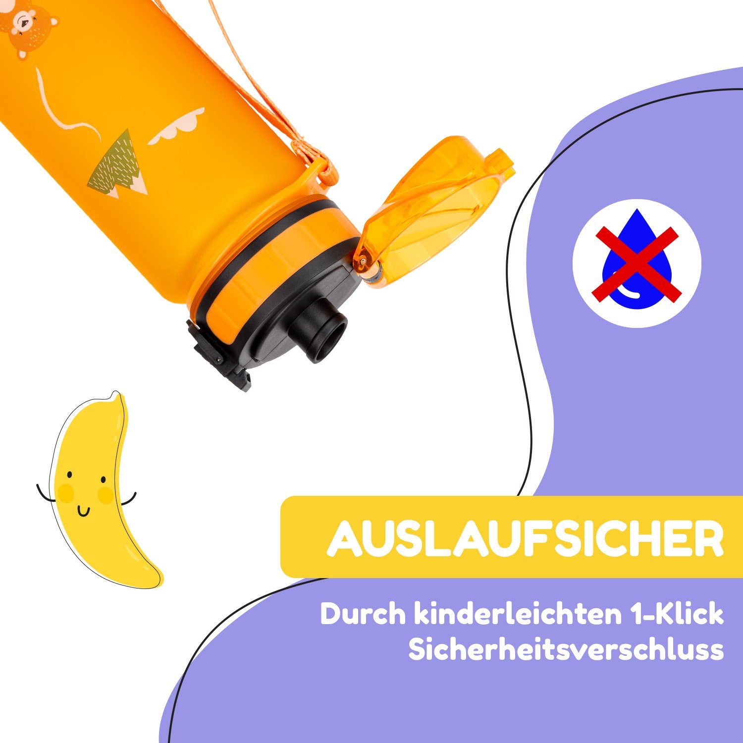Klarstein Trinkflasche schmatzfatz Trinkflasche