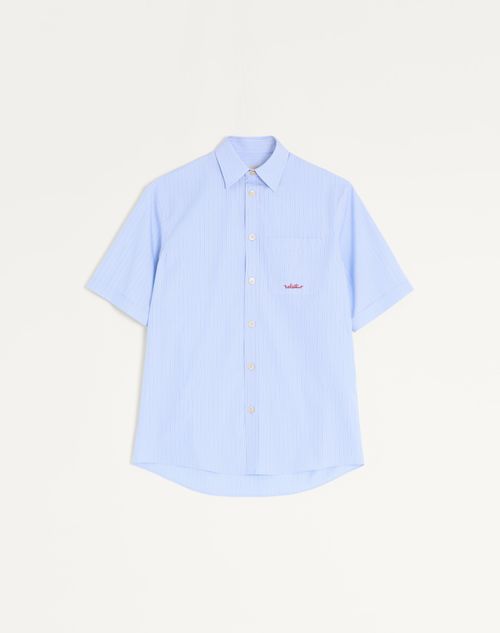 Camisa de algodão com bordado