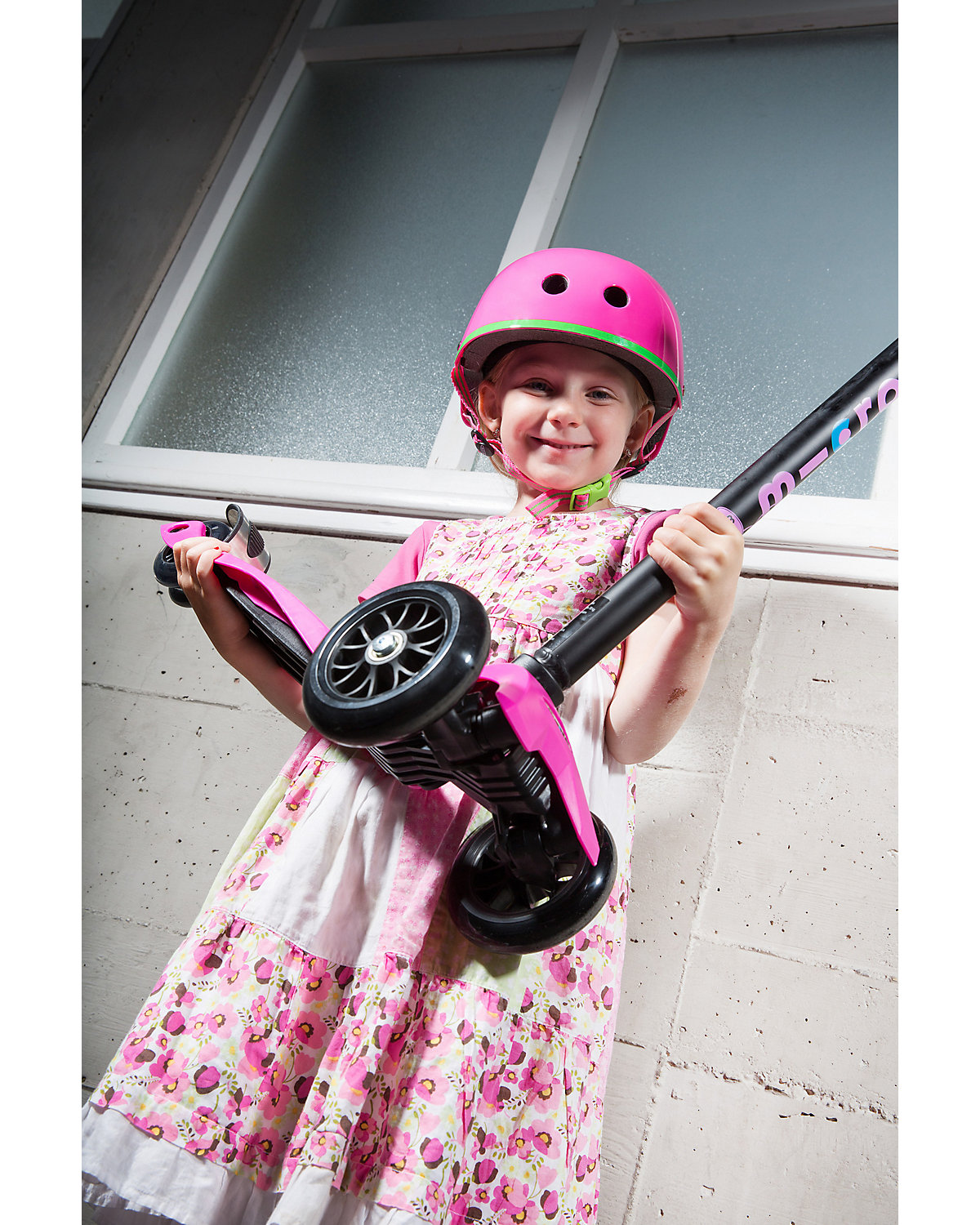 Twist-Scooter maxi micro mit T-Lenker, pink