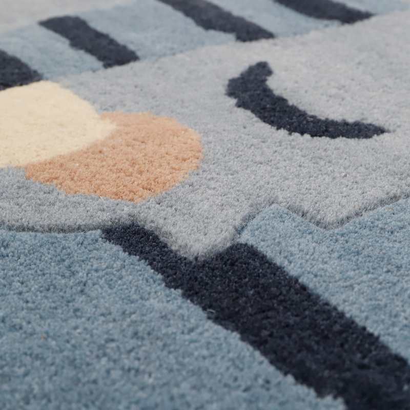 Tapis tigre 65x125cm BLUE TIGGER
