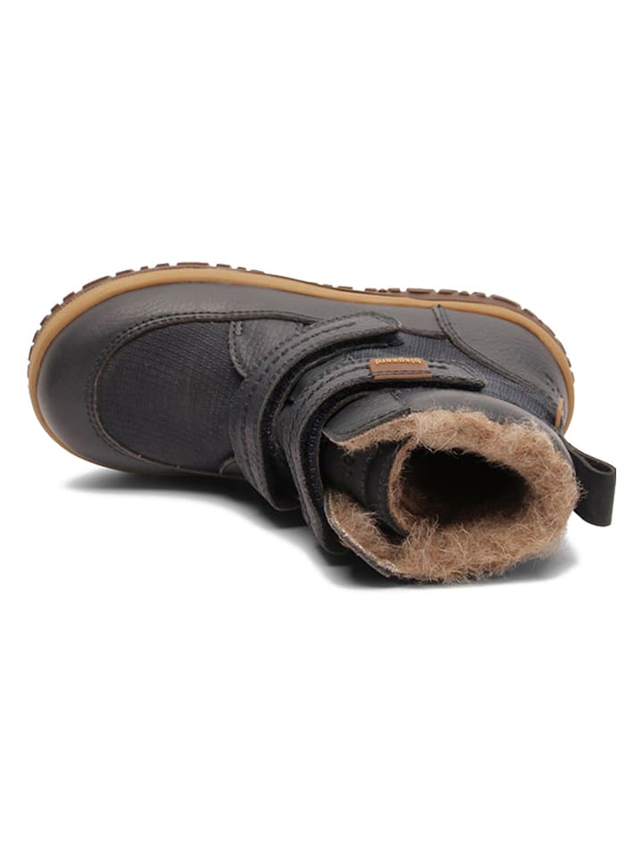 bisgaard Leder-Winterboots in Dunkelblau günstig kaufen