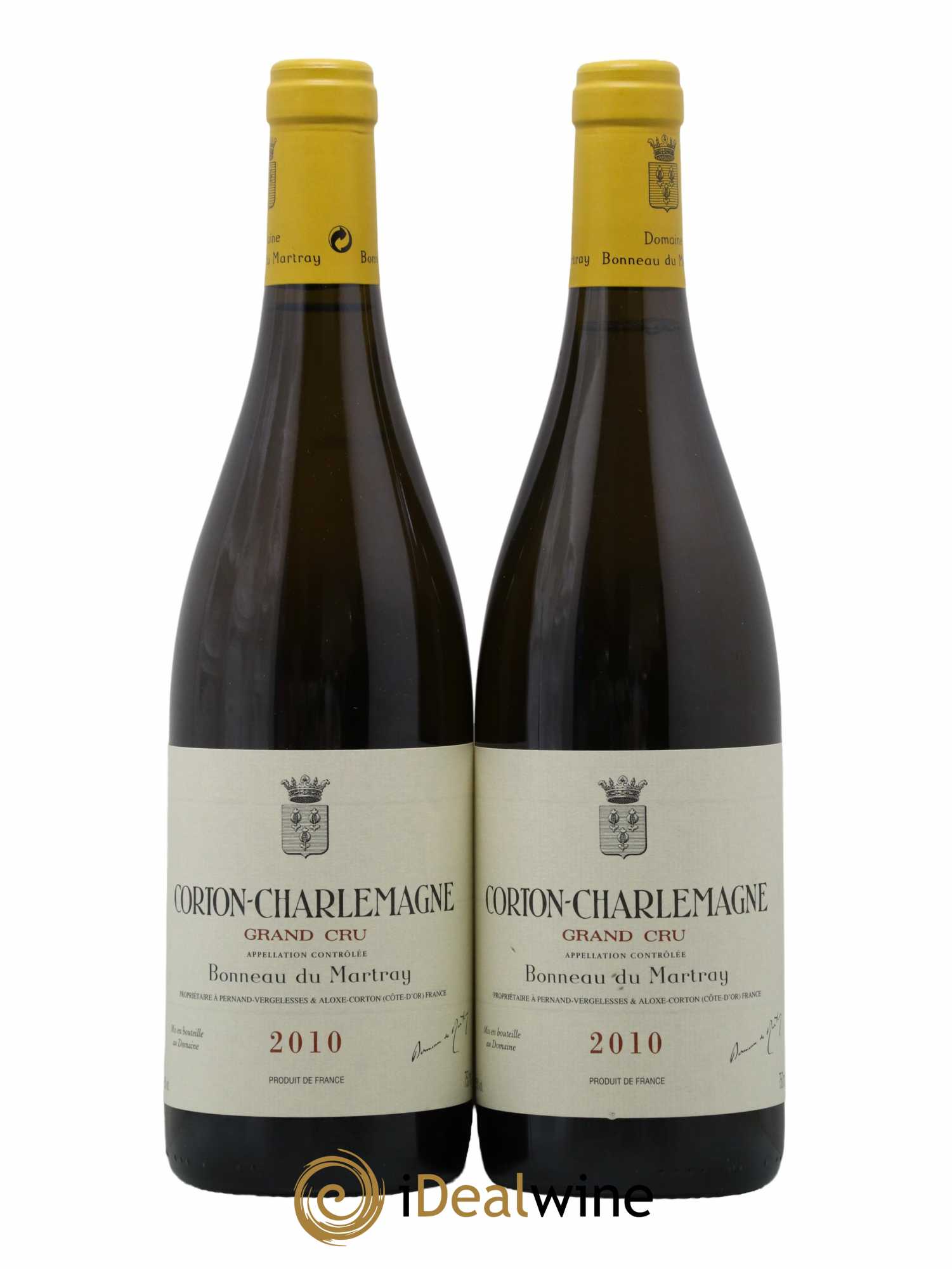Corton-Charlemagne Grand Cru Bonneau du Martray (Domaine)  2010 - Lot de 2 Bouteilles