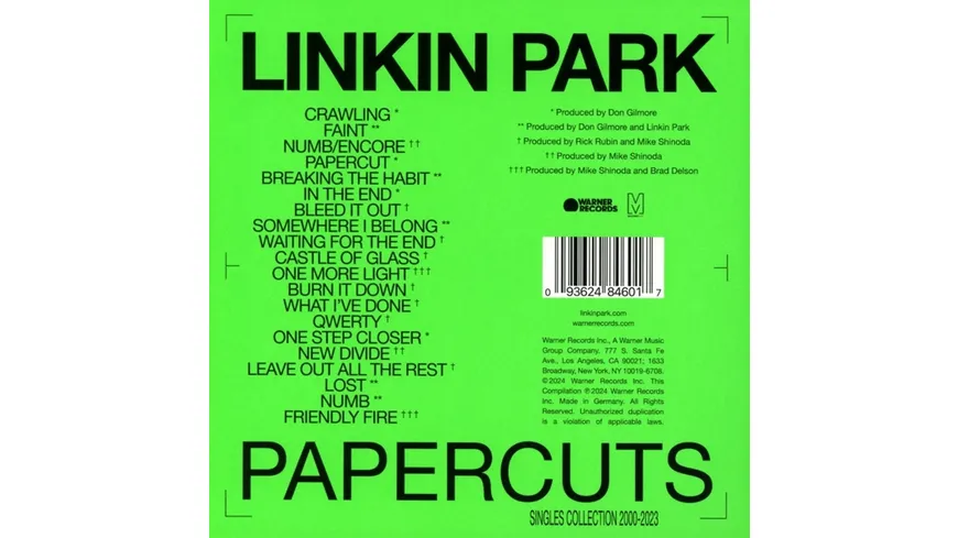 Papercuts(Singles Collection 2000-2023) Softpak