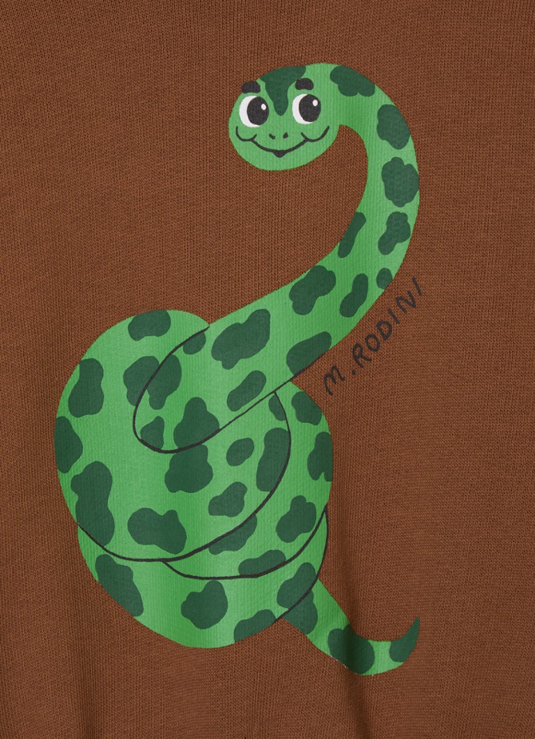 Mini Rodini  Snake sweater van biologisch katoen