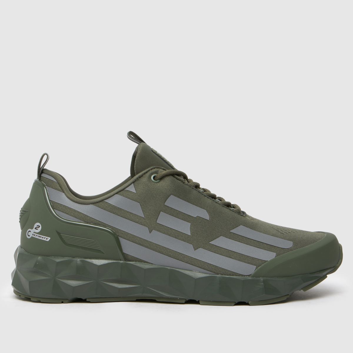Tenisky EA7 Emporio Armani Kombat v khaki barvě
