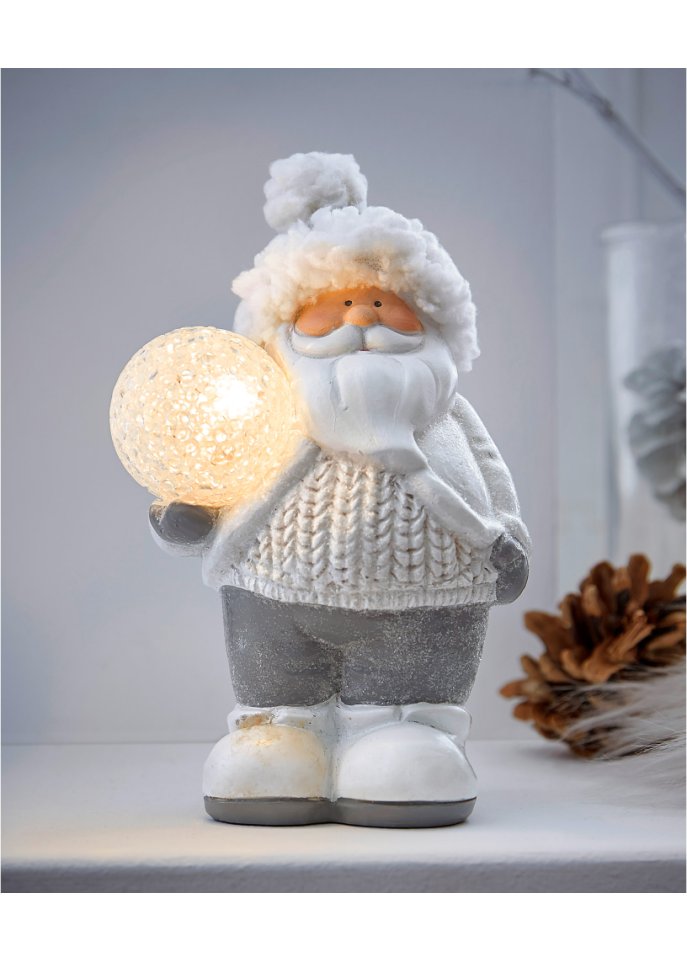 LED-Deko-Figur im Weihnachtsmann-Design