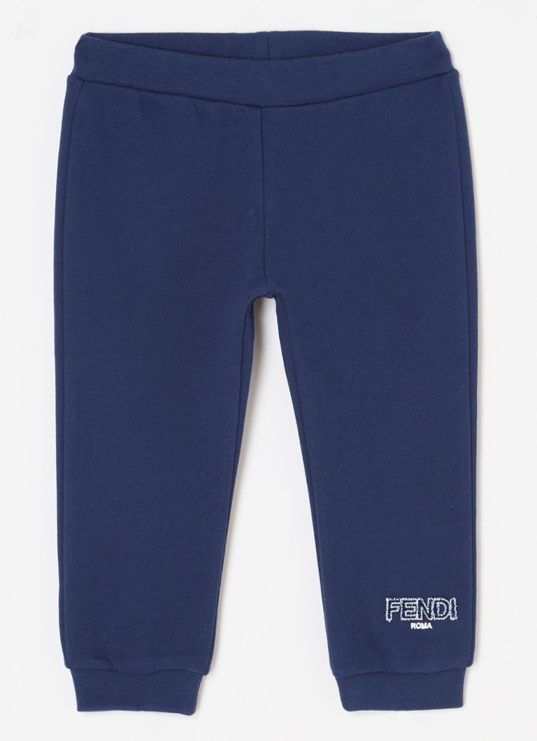 Fendi Tapered fit sweatpants with 3D logo