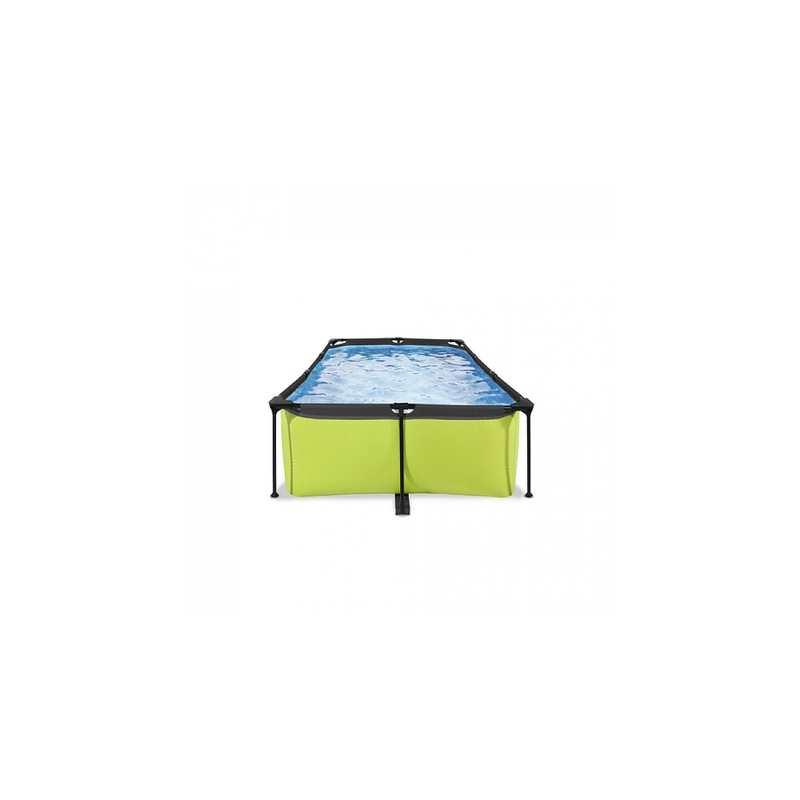 Piscine 220x150x65cm avec pompe filtrante Lime vert