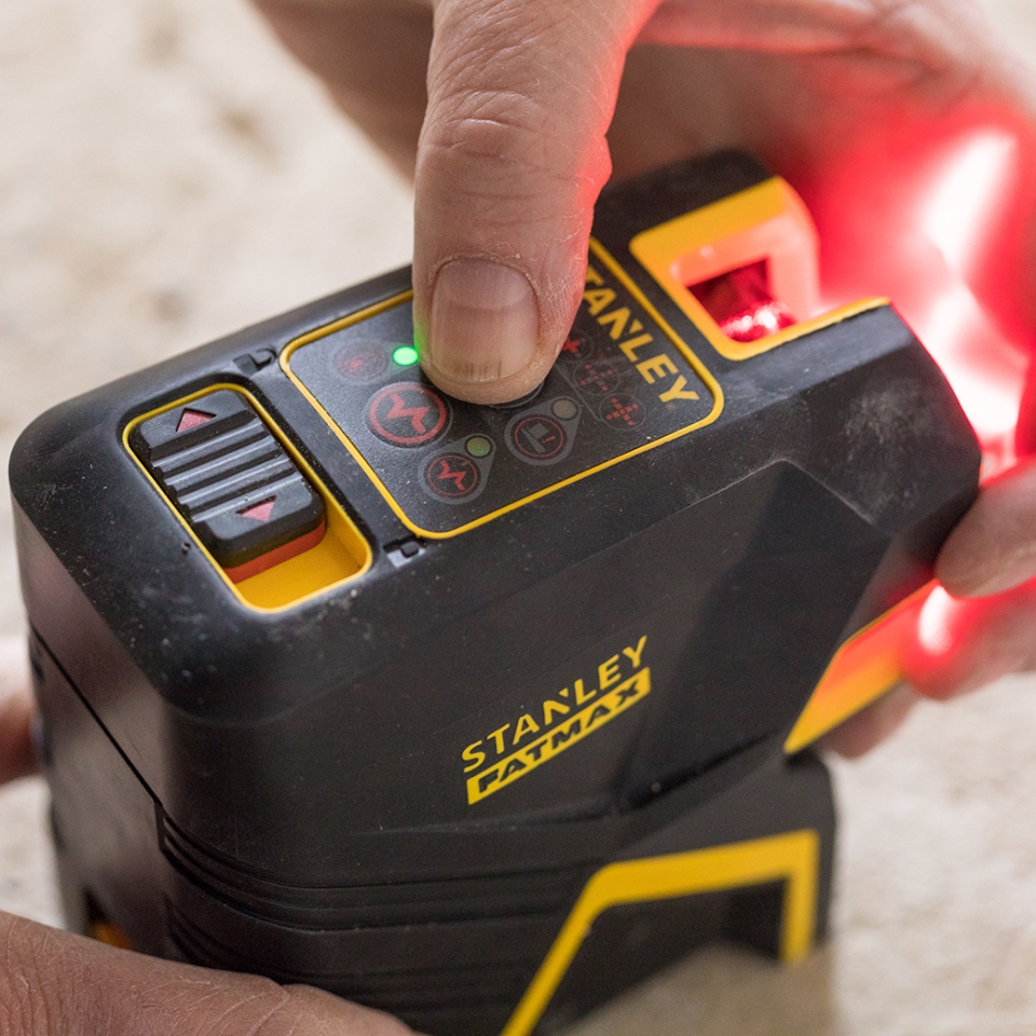 Stanley FMHT1-77415 FatMax Laser cu linie în cruce + 5 puncte ROȘU