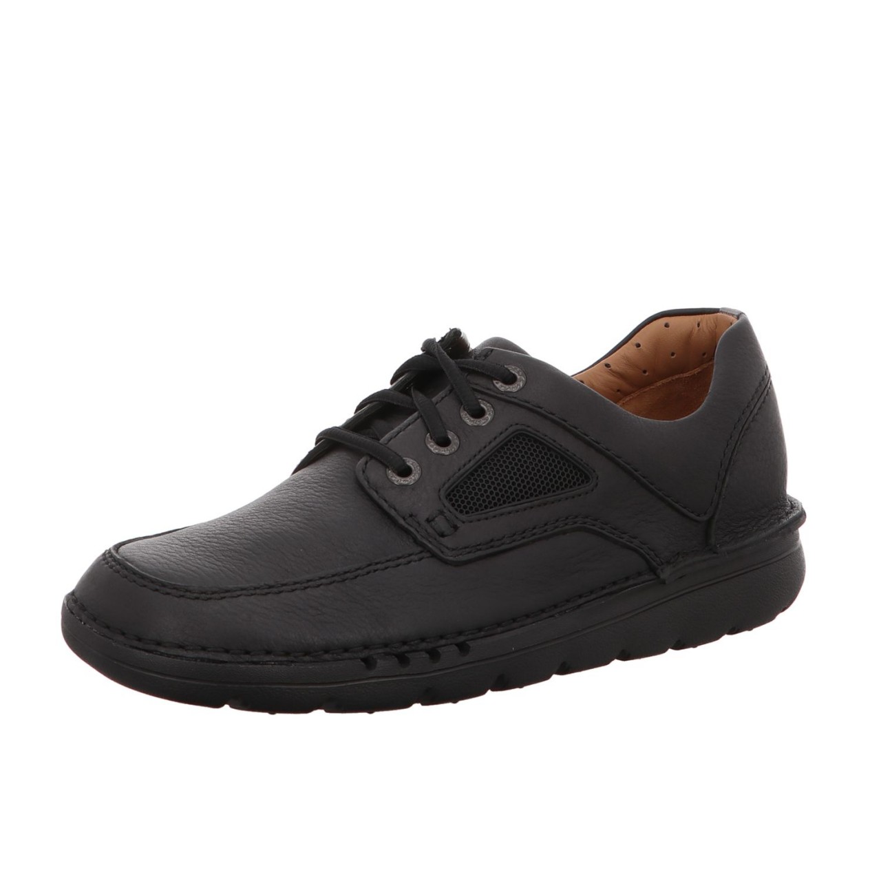 CLARKS Komfort Schnürer schwarz UNNATURE TIME
