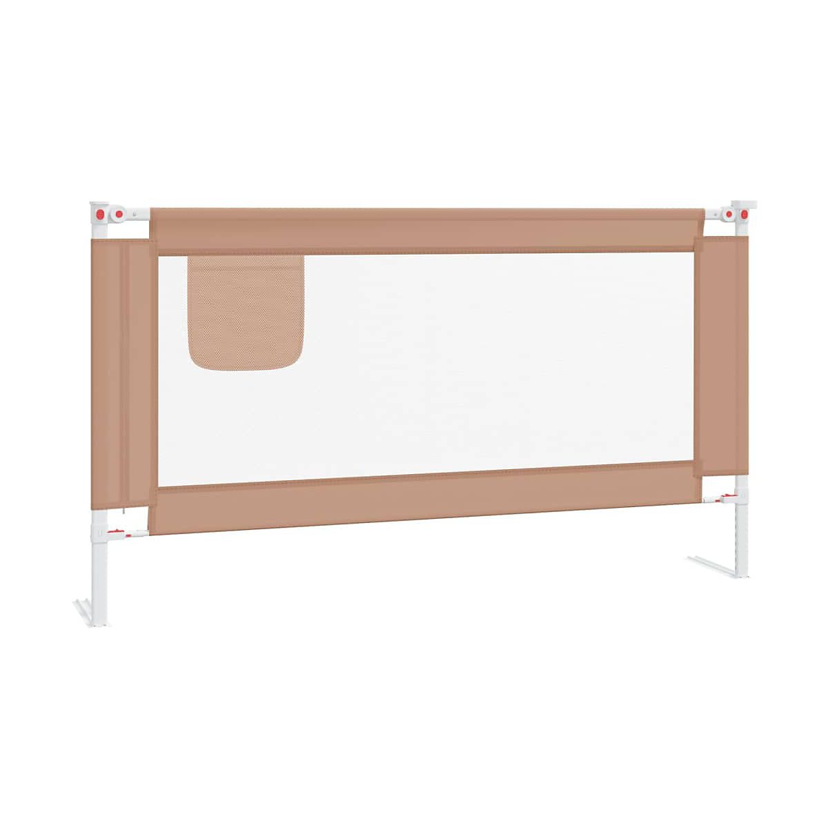 Kleinkind-Bettschutzgitter Taupe 150x25 cm Stoff
