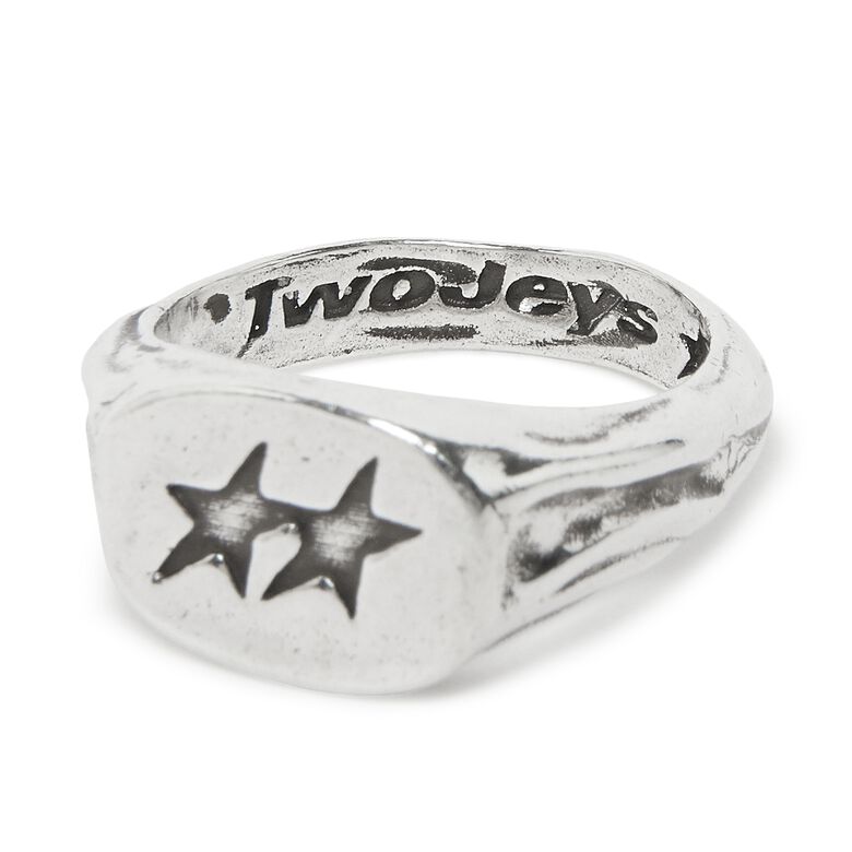 TwoJeys Superstar Signed Ring Silver