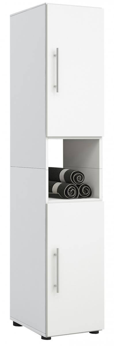 VCM Hochschrank Flandu Weiß