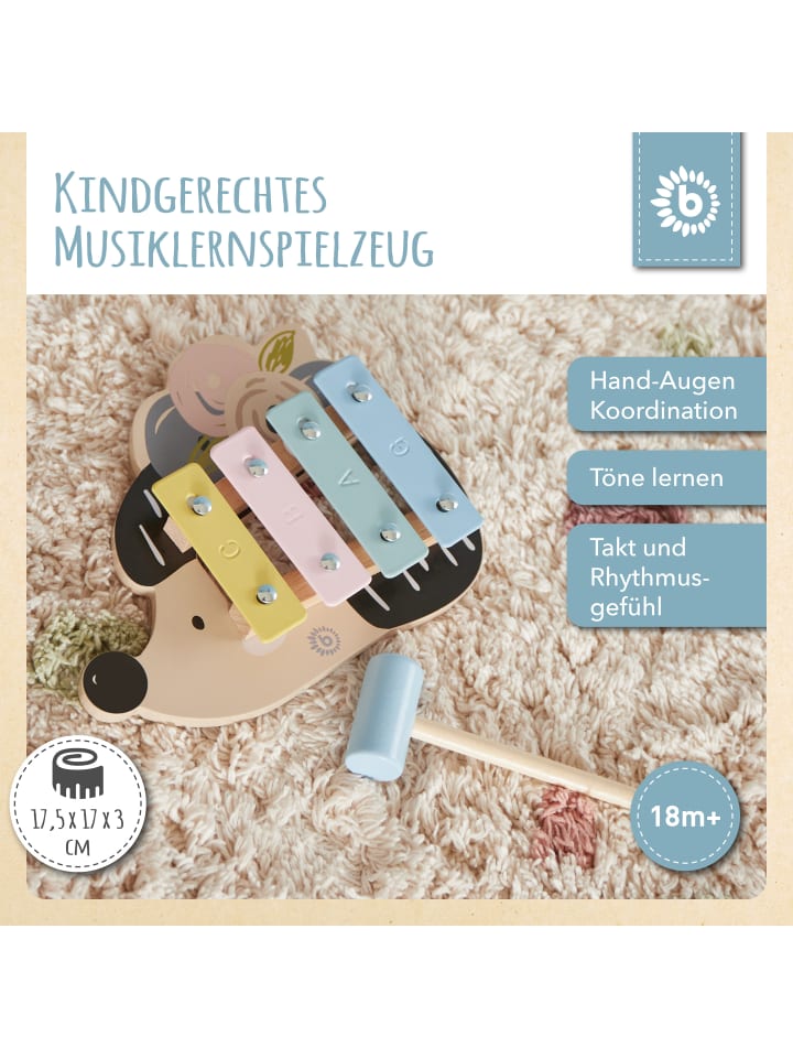 Bieco Spielwaren Xylophon Igel - ab 12 Monate in Mehrfarbig günstig kaufen onesize