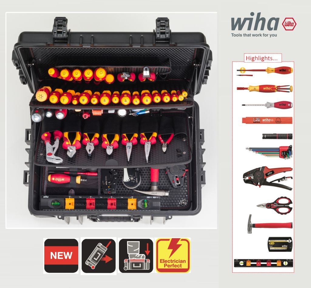 Set di attrezzi per elettricisti Wiha 42069 Competence XXL 2 - 113 pezzi