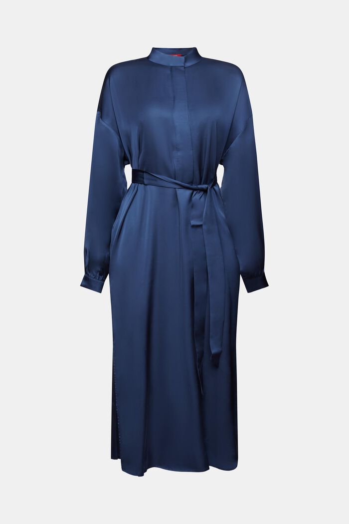 Hemdblusenkleid aus Satin
