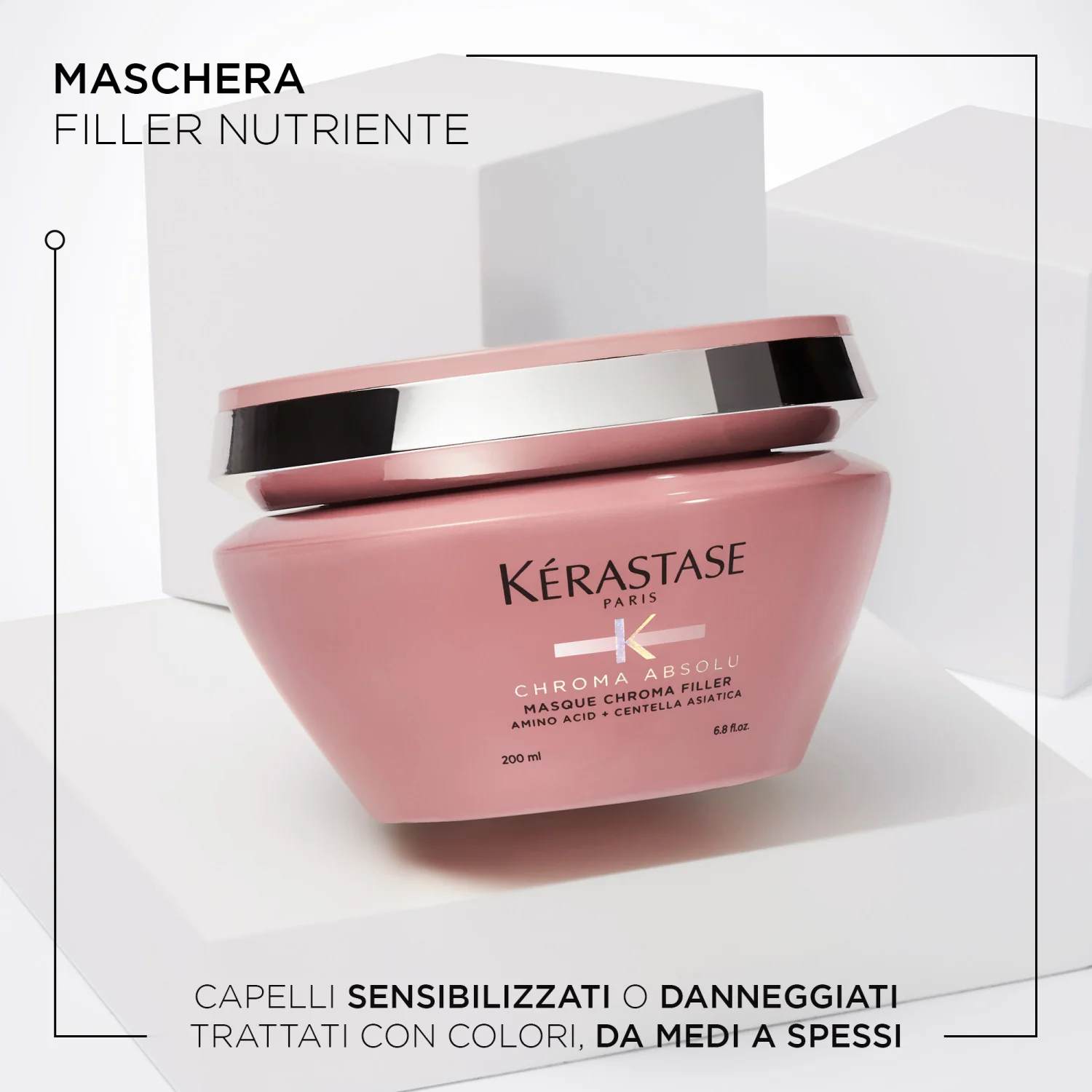 Mascarilla Chroma Absolu Chroma Filler - Mascarilla capilar protectora del color, nutritiva y fortalecedora.