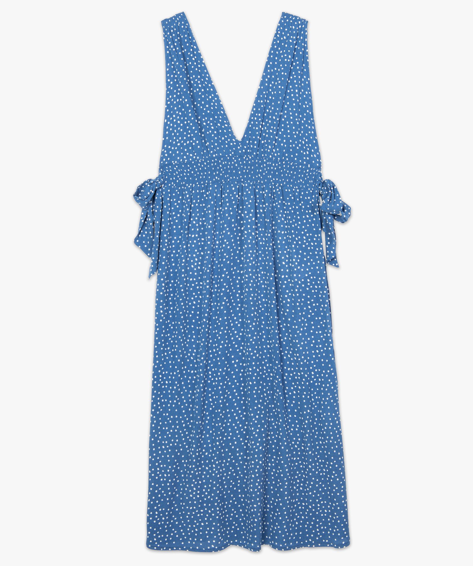 Robe de plage femme imprimée longue et échancrée imprime | GEMO