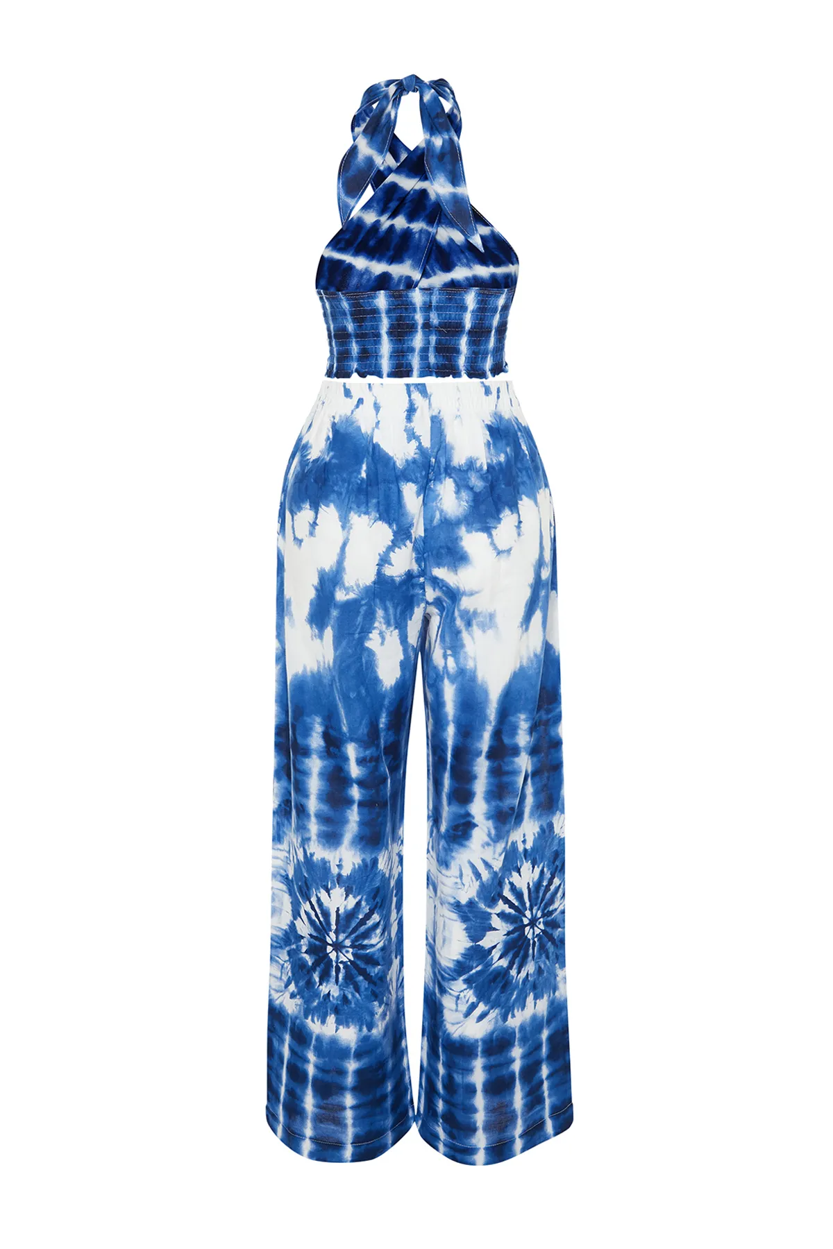 Trendyol Collection  Ethnisch gemustertes, gewebtes Blusen- und Hosenset aus 100 % Baumwolle TBESS24AU00013