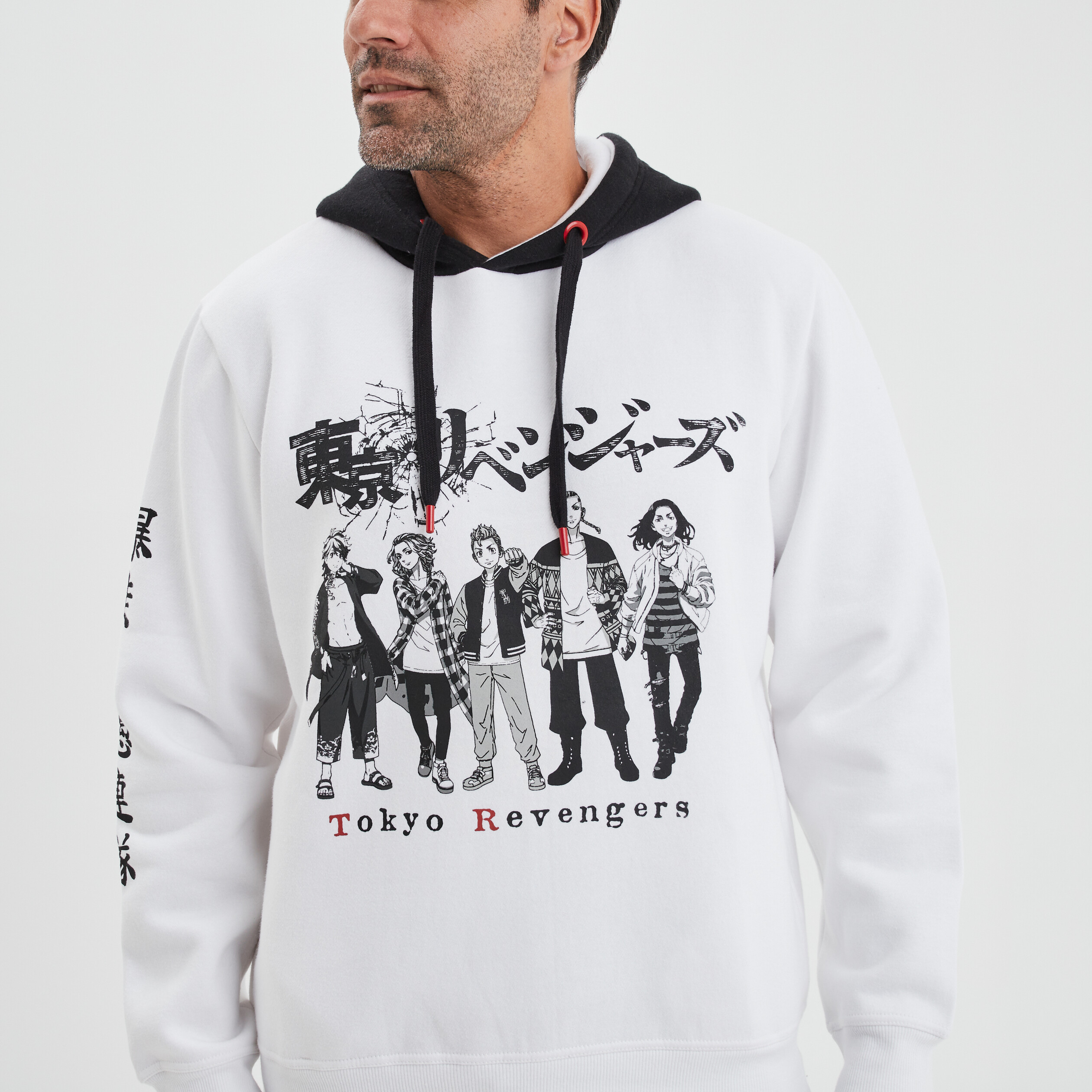 Sweat à capuche hoodie Tokyo Revengers blanc homme | La Halle