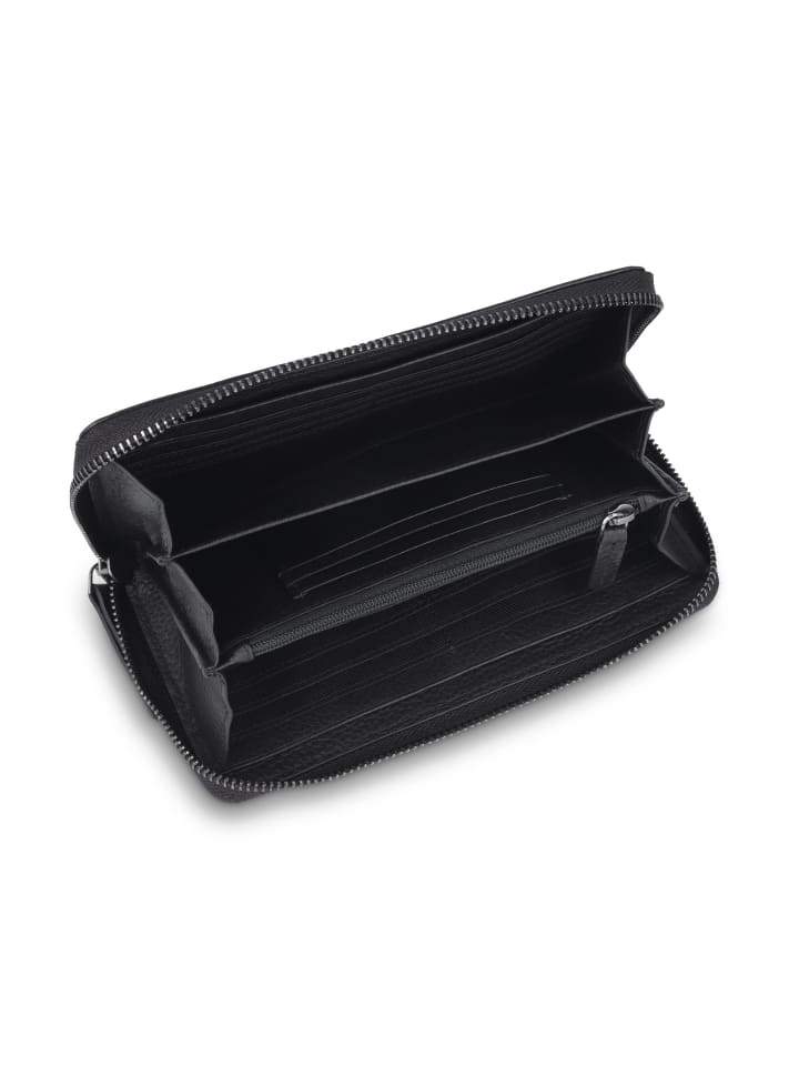Police Geldbörse Leder 19 cm in black günstig kaufen onesize