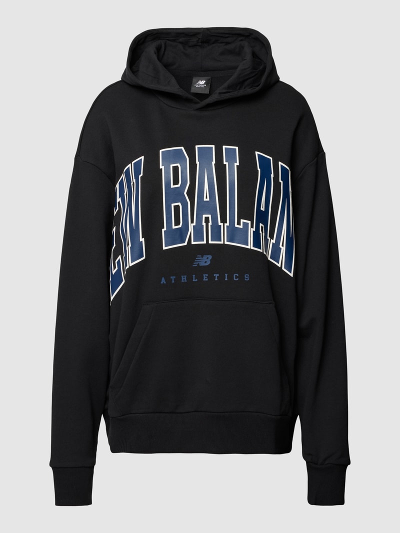 Hoodie in Melange-Optik Modell 'Athletics Warped Class' in schwarz