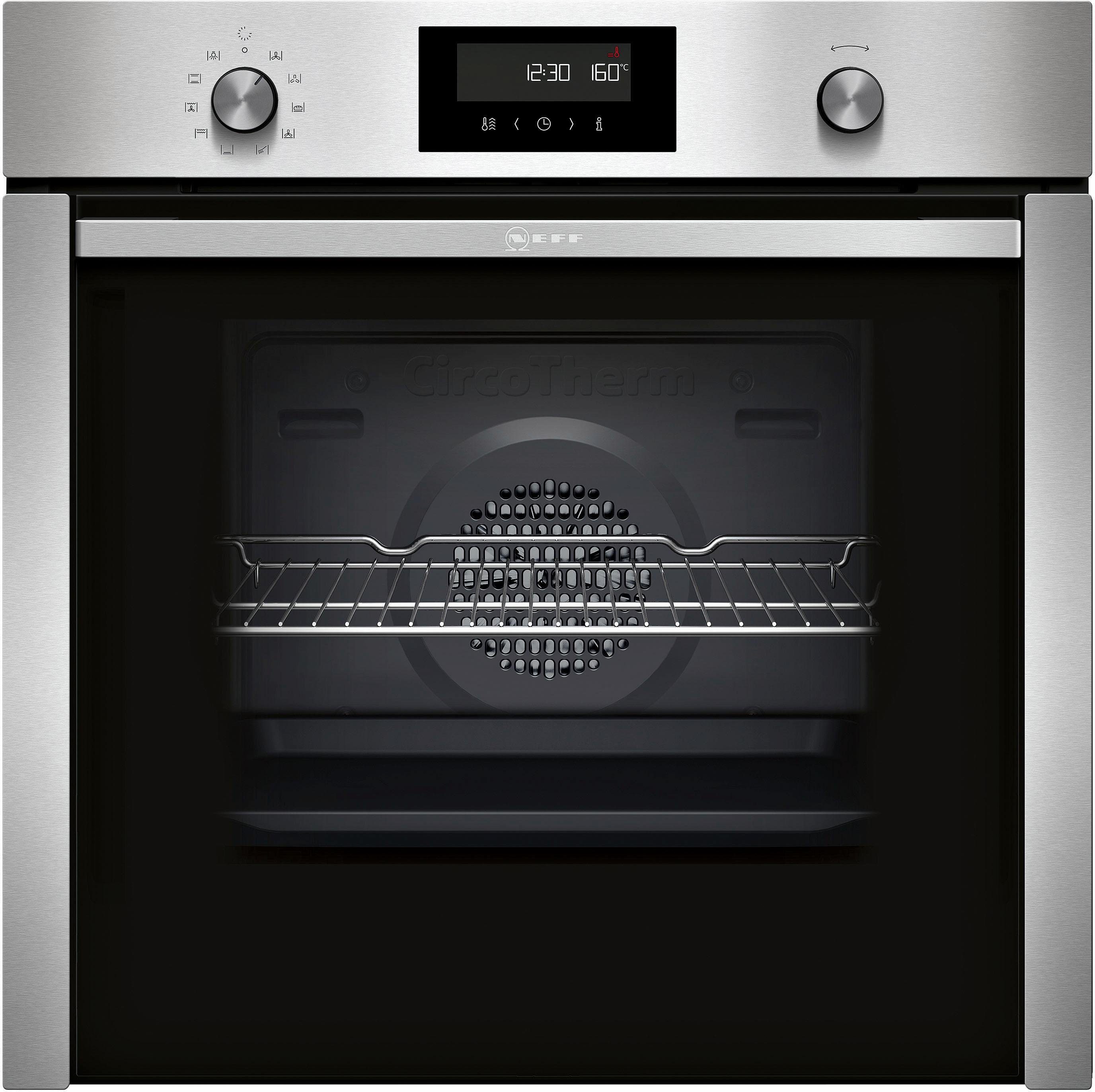 NEFF Pyrolyse Backofen N 50 B6CCH7AN0, mit Teleskopauszug nachrüstbar, Pyrolyse-Selbstreinigung, mit Hide®