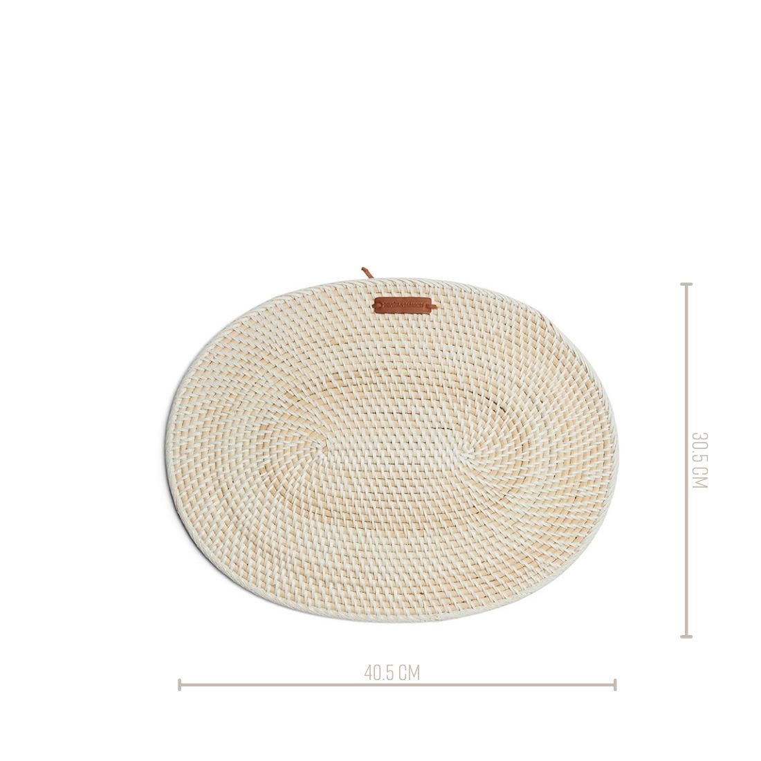 Crystal Bay Tischset oval. geflochtener Untersetzer
