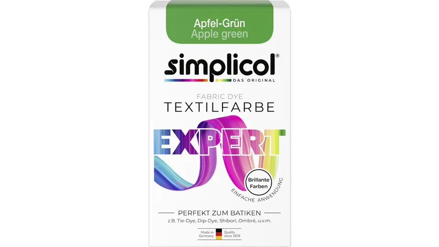 Simplicol Textilfarbe Expert Apfel-Grün 150 ml