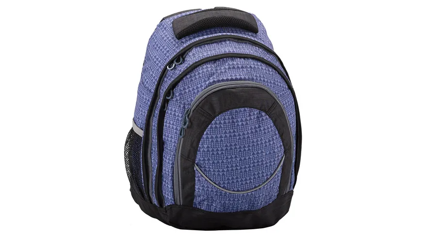PAPERZONE Schulrucksack Dreieck-Muster grau Grautöne ### dunkelgrau