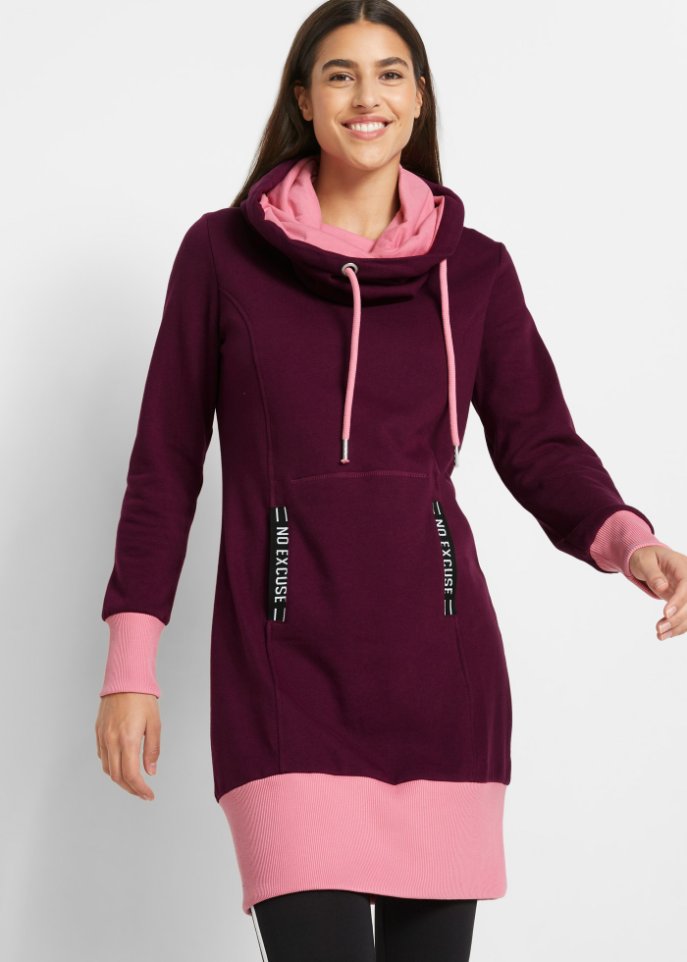 Sweatkleid mit Kängurutasche